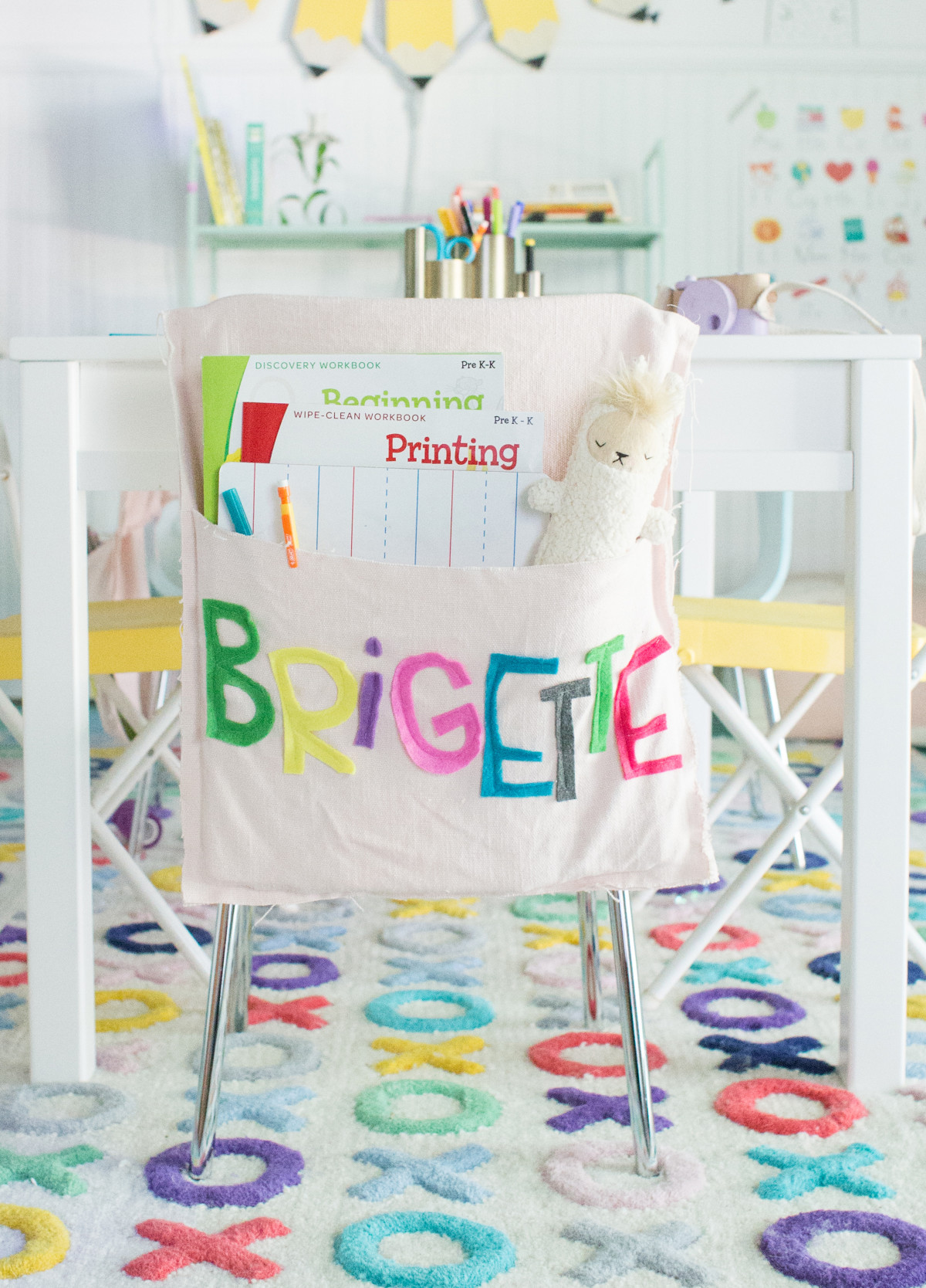 DIY Chair Organizer For Back To School Lay Baby Lay