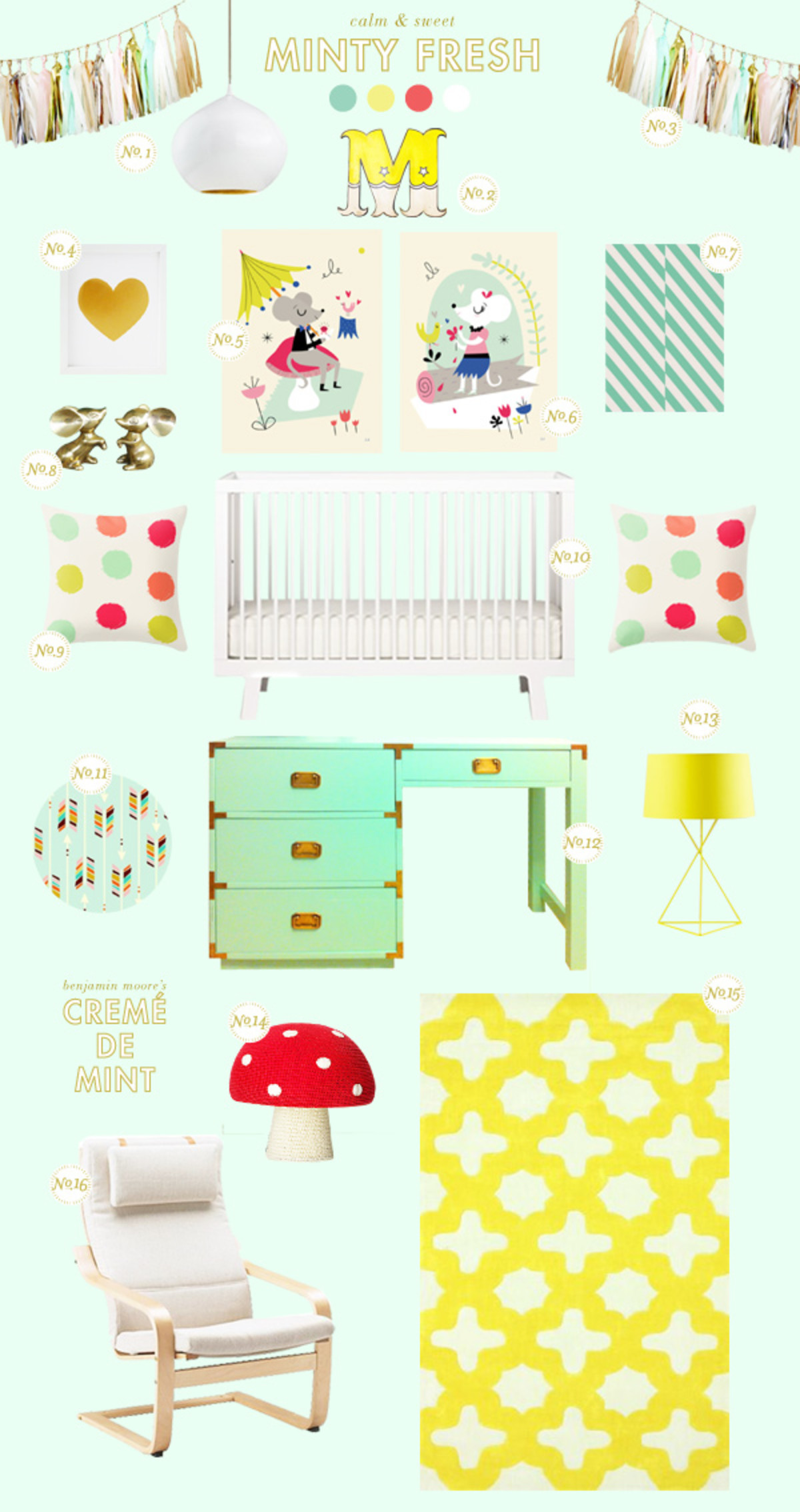 Minty Fresh Nursery - Lay Baby Lay