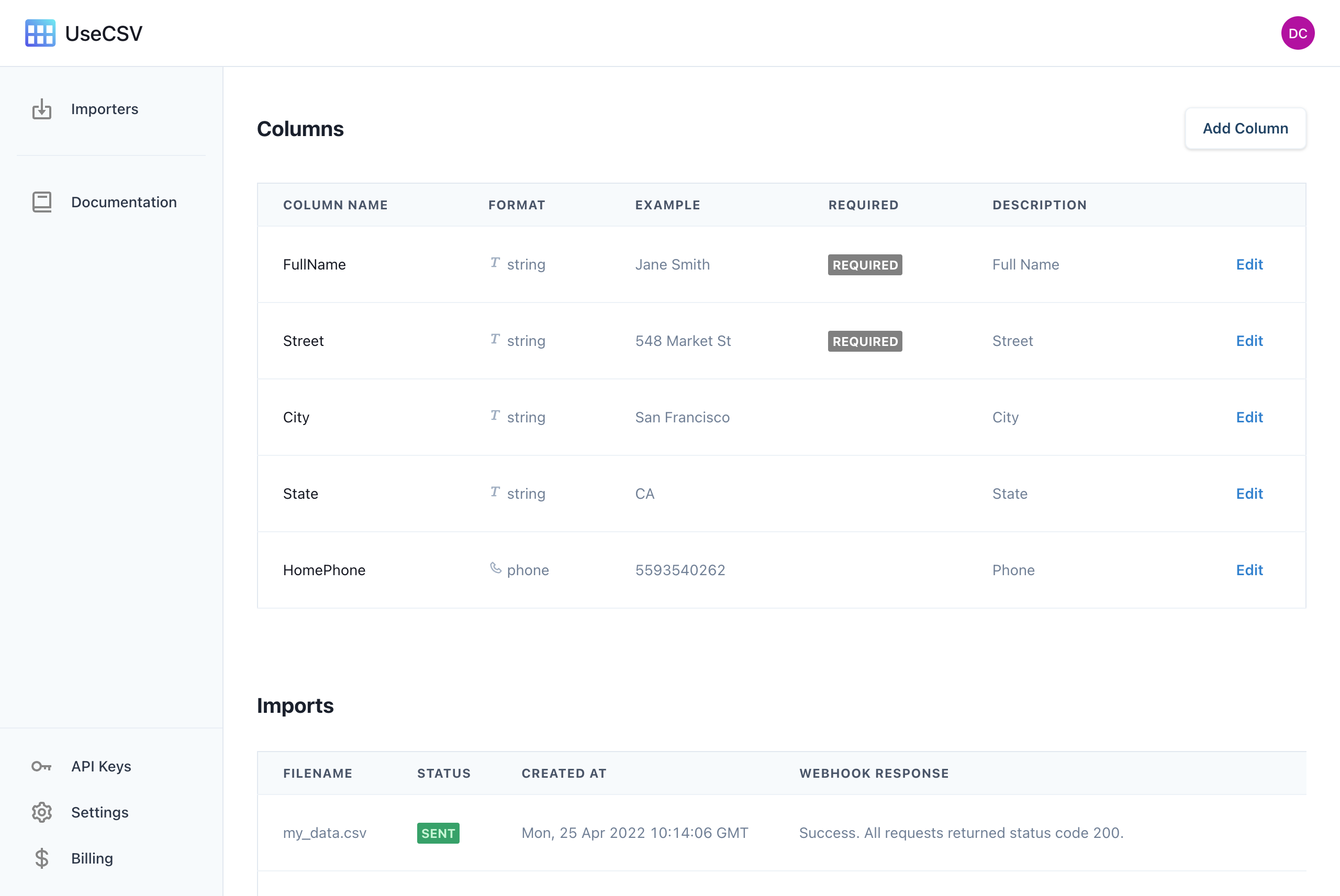 Add Csv Import To Your Node.Js App Using Usecsv | Usecsv