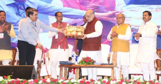 Six ODOP products developed under the Pradhan Mantri Formalisation of Micro Food Processing Enterprises (PMFME) Scheme, launched in Bhopal by Union Minister Shri Amit Shah.