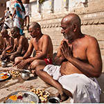 Ritualistic feeding of Brahmins in India