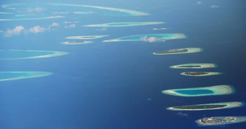 Maldives comprises 26 atolls and 1190 islands