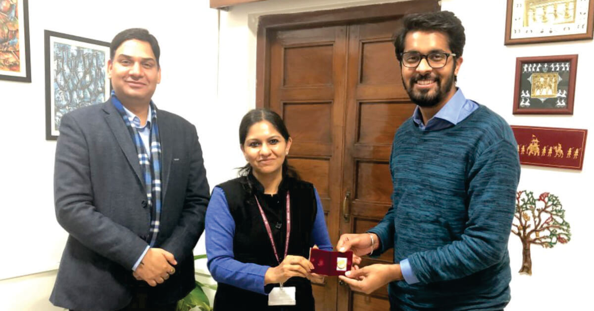 Mr. Akshay Chachra (Head Strategic Partnerships) Bhaichung Bhutia Football academy with Ms. Bhavna Saxena (IPS) Special Commissioner APEDB, Mr. Vikas Sharma, Director & Chief Executive, CSL.