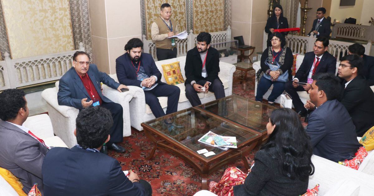 Mr. Avinash C Mannan (Chairman), and Team, Mannan Group with Ms. Bhavna Saxena (IPS) Special Commissioner APEDB, Mr. Vikas Sharma, Director & Chief executive, CSL. Mr. Himanshu Shukla, IAS, Director, Department of Tourism, and Mr. S Shaanmohan, Additional Commissioner, IAS, APCRDA