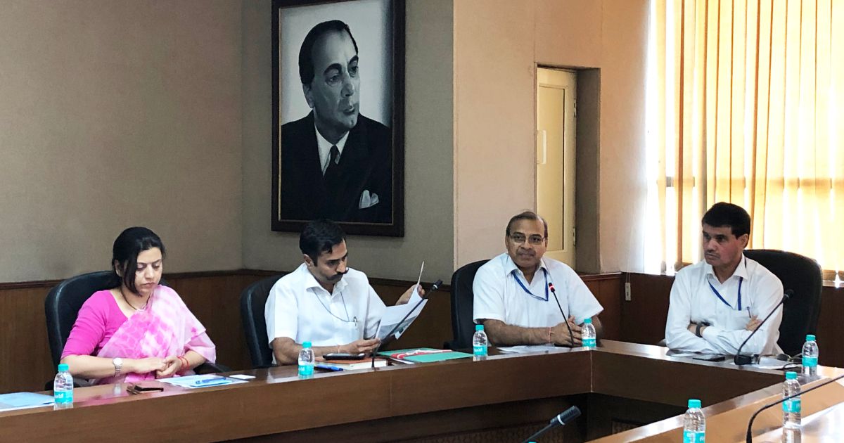 Right to Left – Dr. M.P. Poonia, Prof. Rajive Kumar, Lt. Col. Kailash Bansal and Dr. Neetu Bhagat