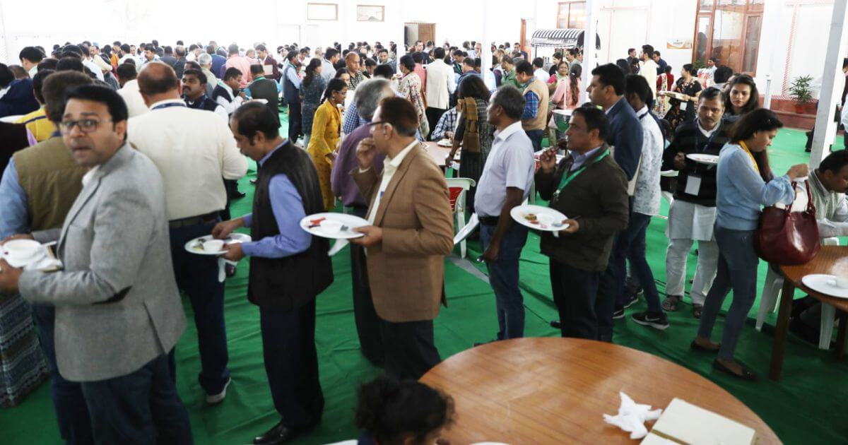 Delegates enjoying a scrumptious lunch