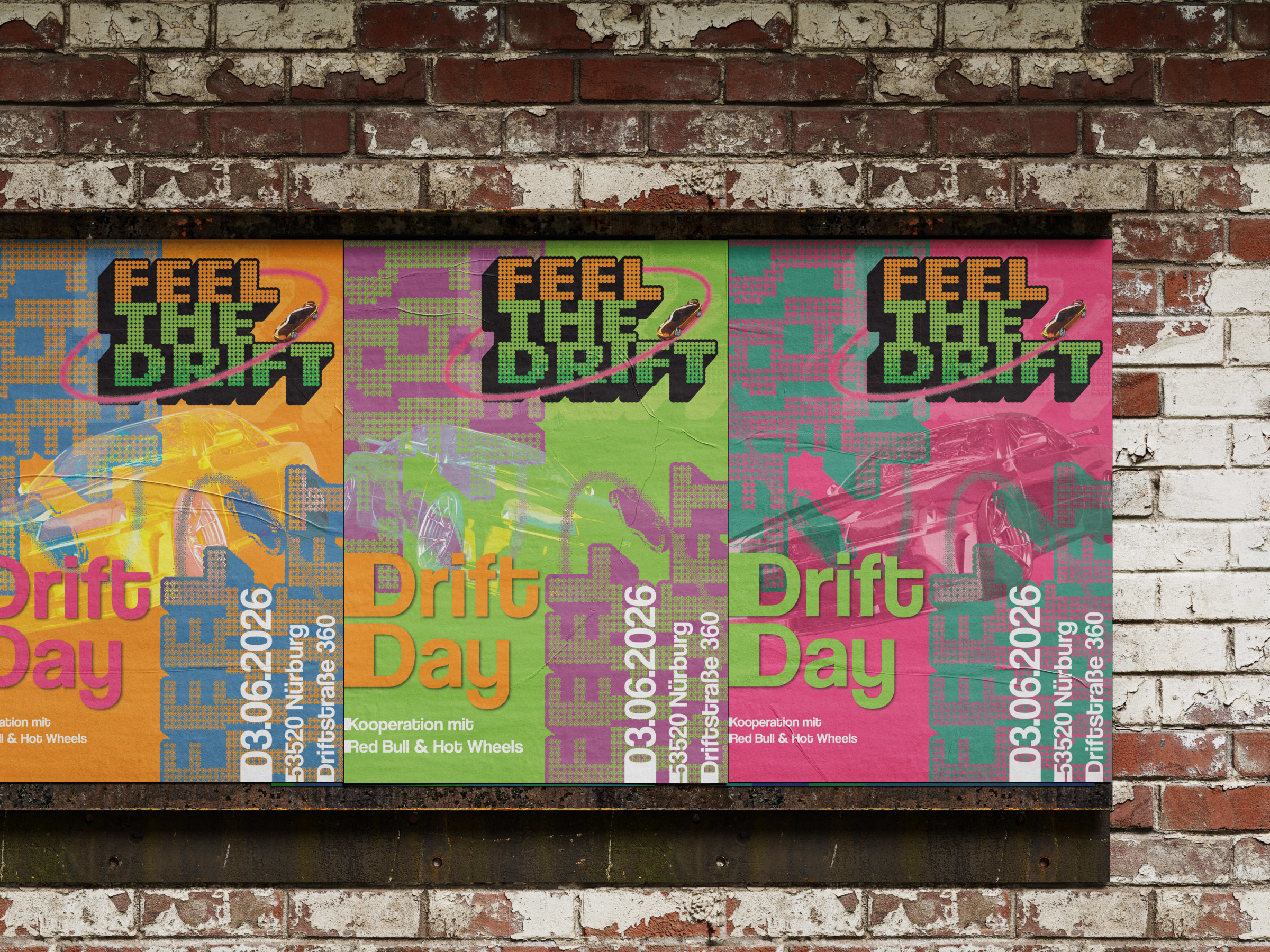 Plakat Serie/Event Design/Feel the Drift