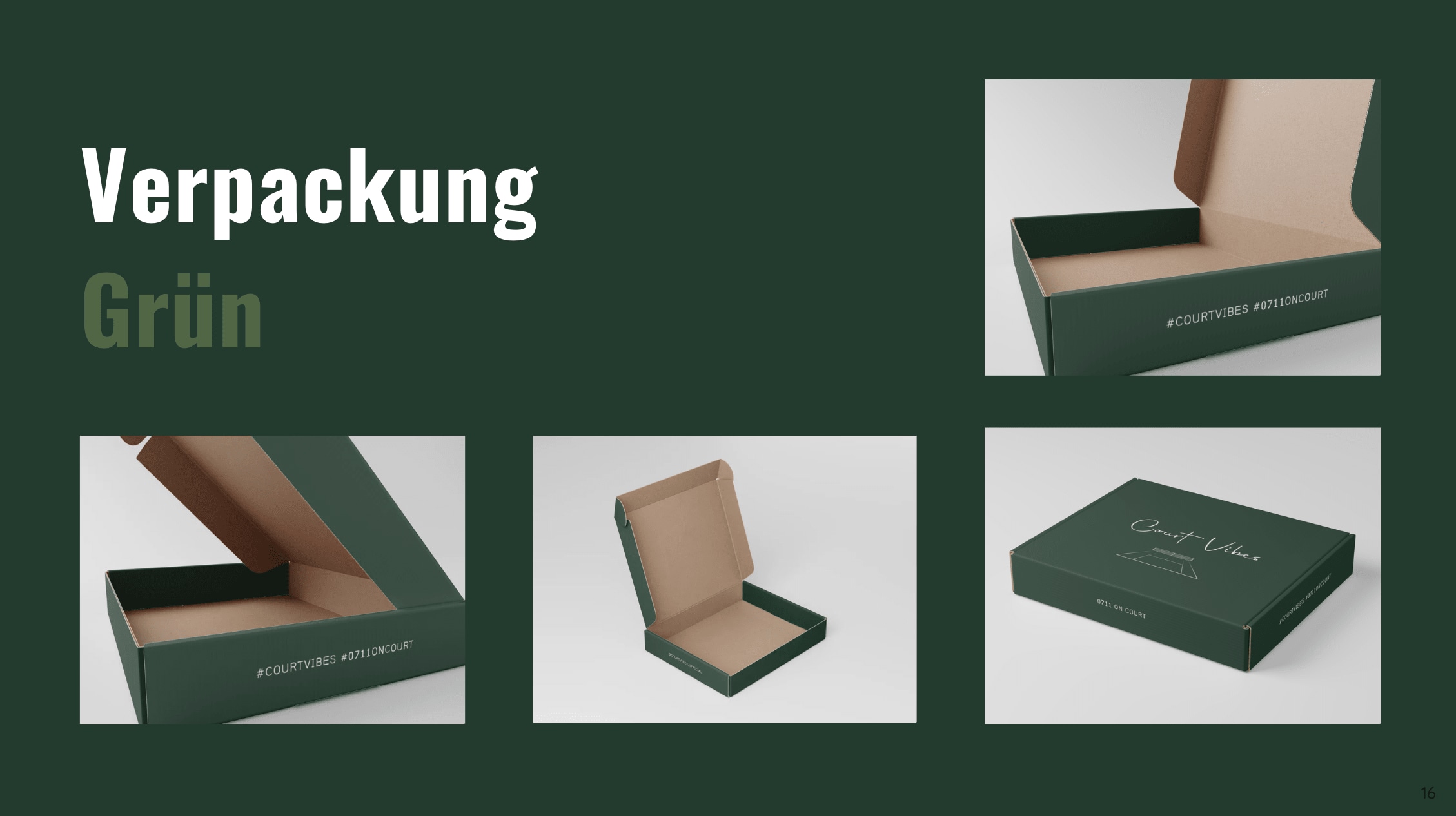 Verpackung grün