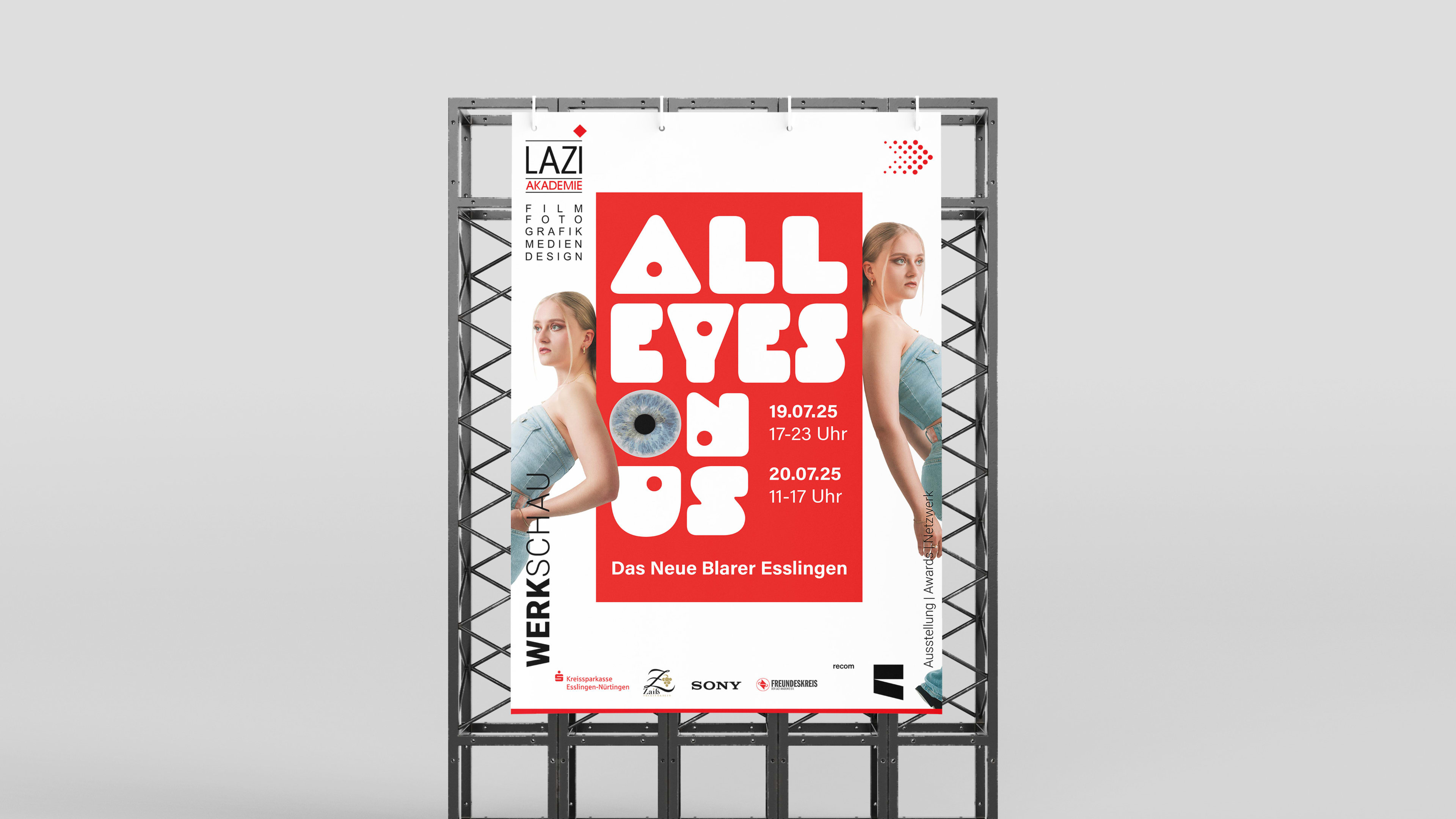 Visualisierung und Konzeptausarbeitung zum Werkschau-Motto „All Eyes on Us“ 2025