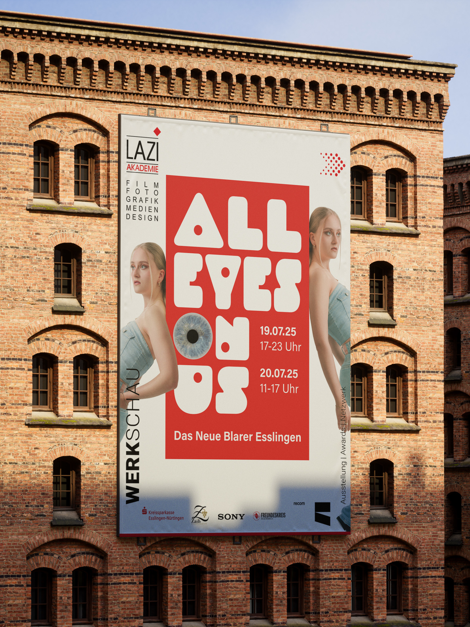 Visualisierung und Konzeptausarbeitung zum Werkschau-Motto „All Eyes on Us“ 2025