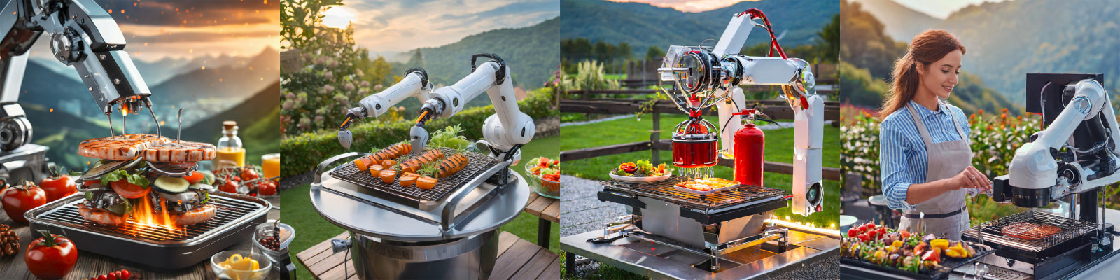 Website für Grill mit Armen