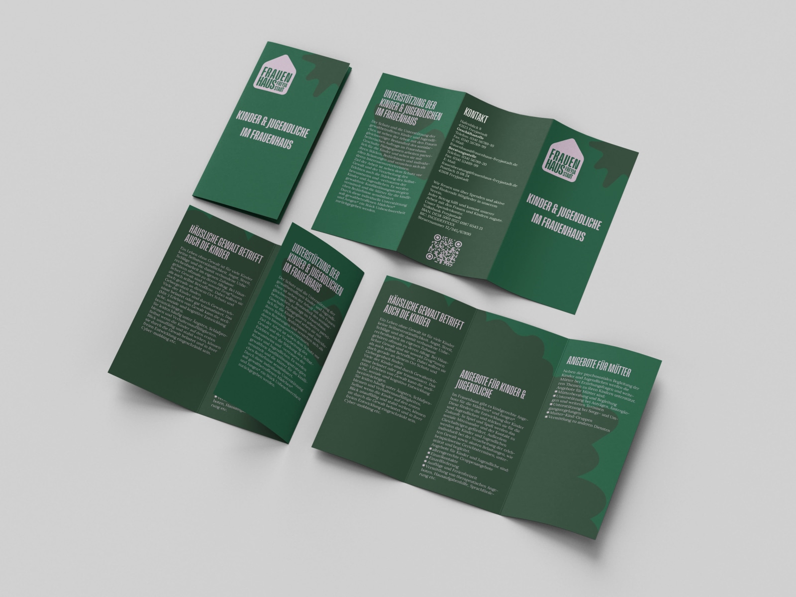 Flyer Kinder und Jugendliche im Frauenhaus