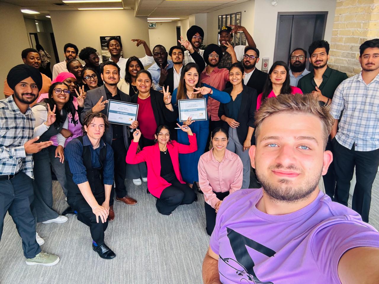 Persevia team celebrating achievements