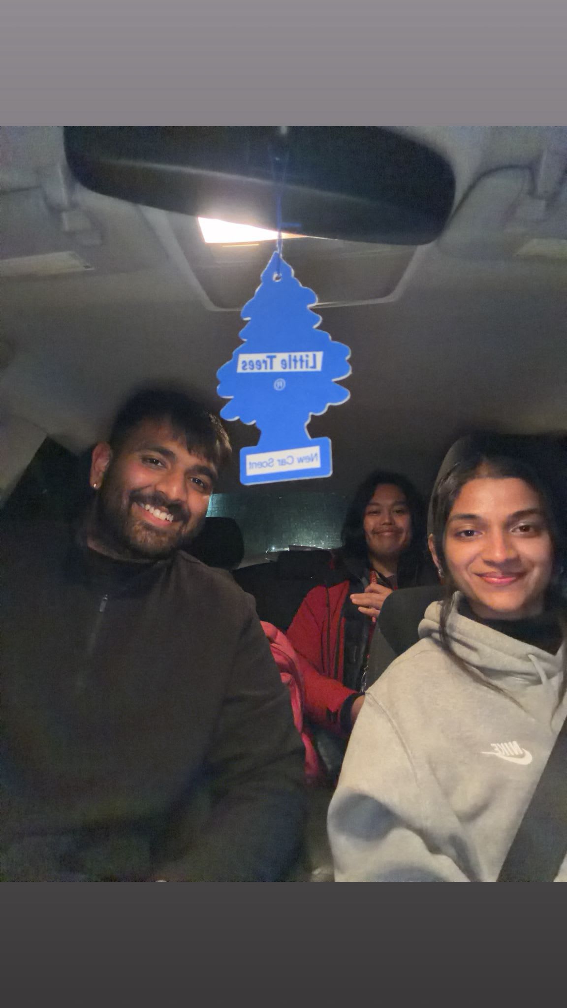 Team bonding on a late night drive