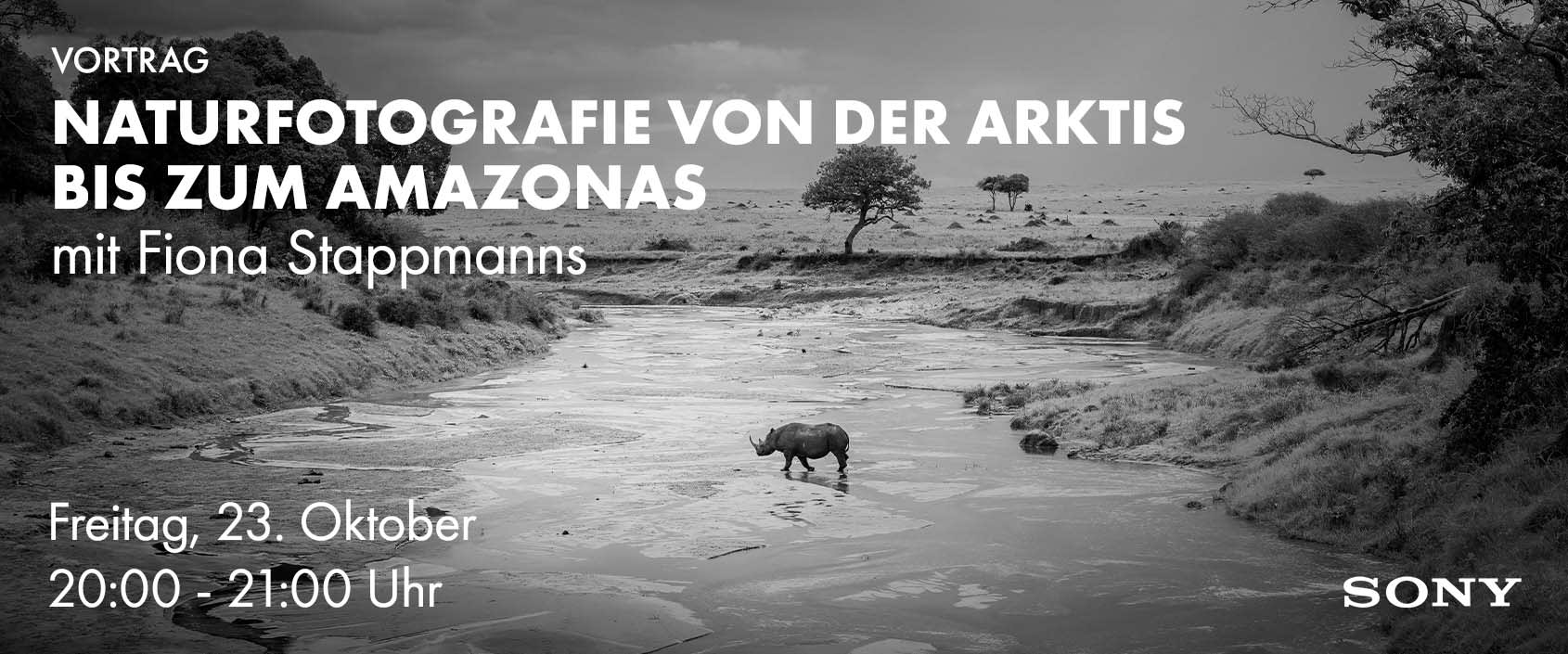 Vortrag Naturfotografie von der Arktis bis zum Amazonas mit Fiona Stappmanns, Fr, 23.10. 20:00 bis 21:00 Uhr