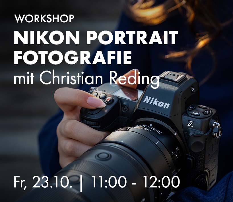Nikon Portrait Workshop mit Christian Reding, Fr, 23.10. 11:00 bis 12:00 Uhr
