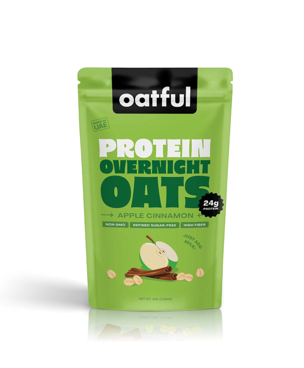 Protein Overnight Oats,  Apple Cinnamon, Apple Cinnamon