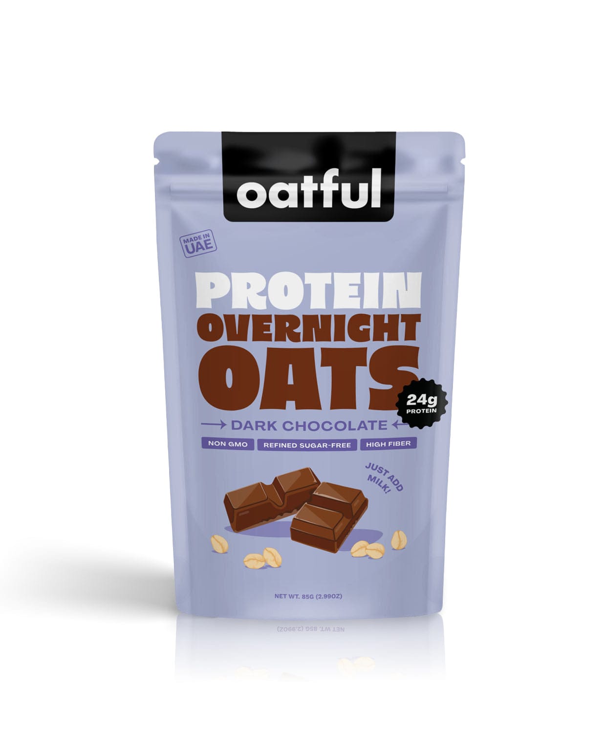 Protein Overnight Oats, Dark Chocolate, Dark Chocolate