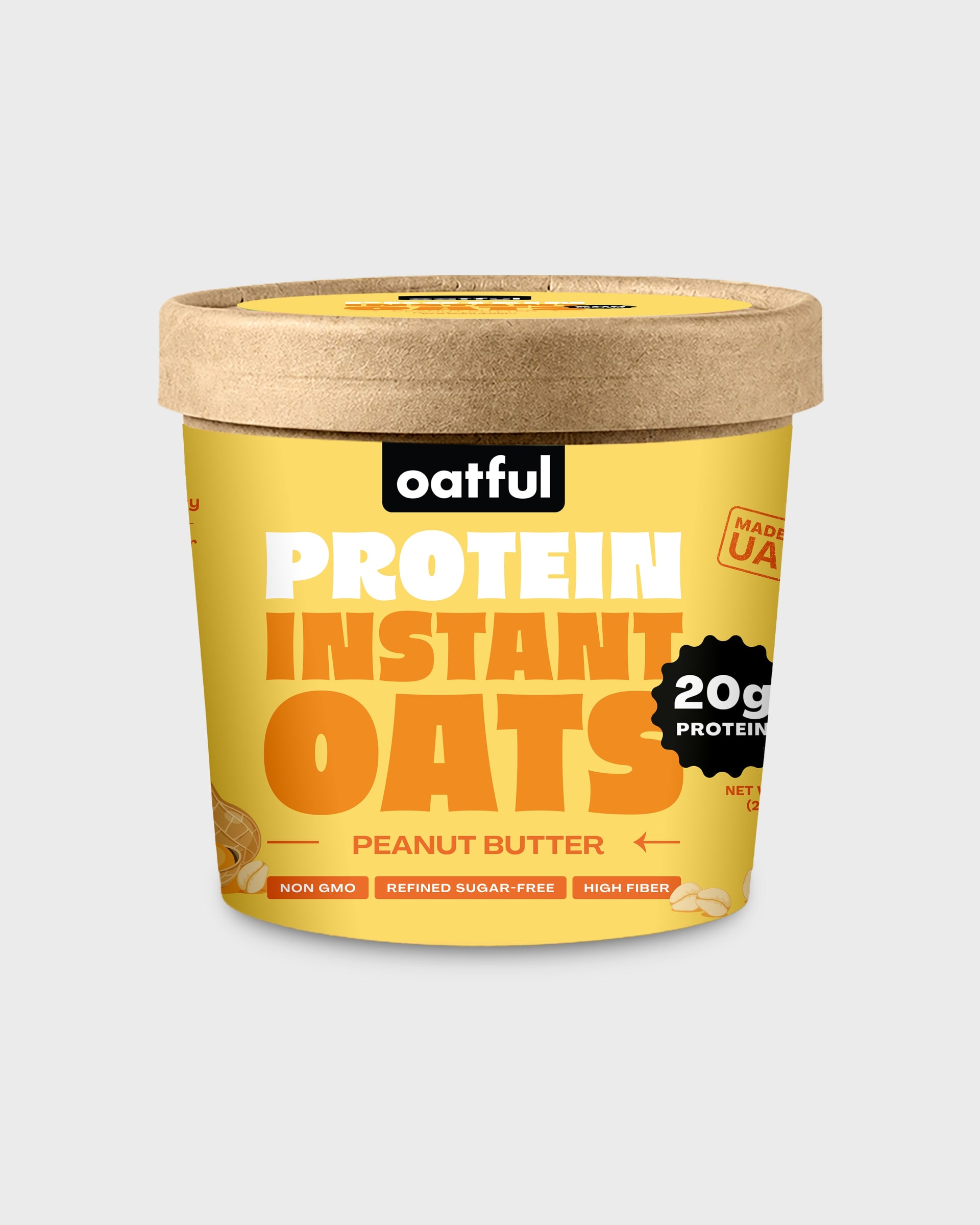 Protein Porridge Cup, Peanut Butter, Peanut Butter
