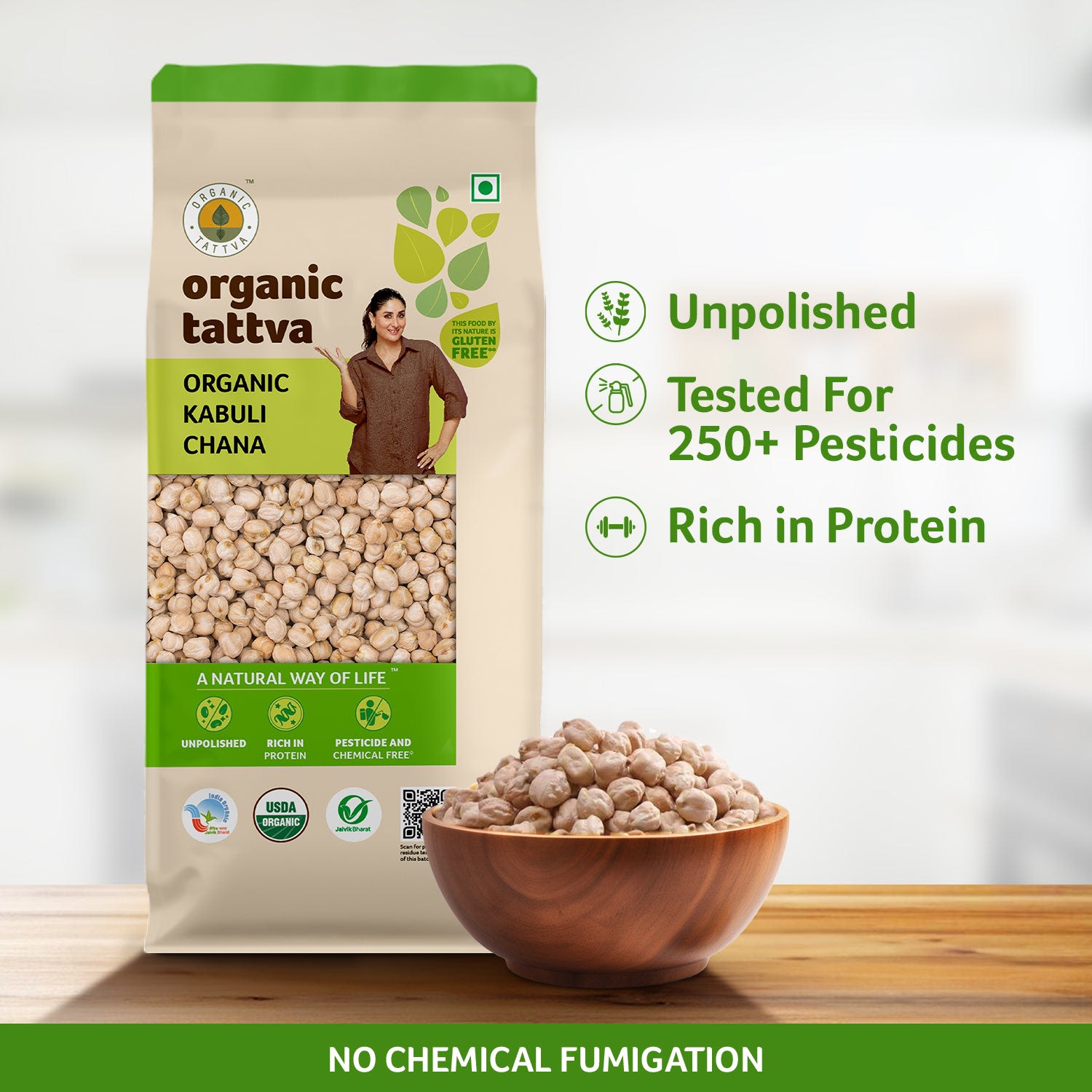 Organic Kabuli Chana (White Chickpeas)