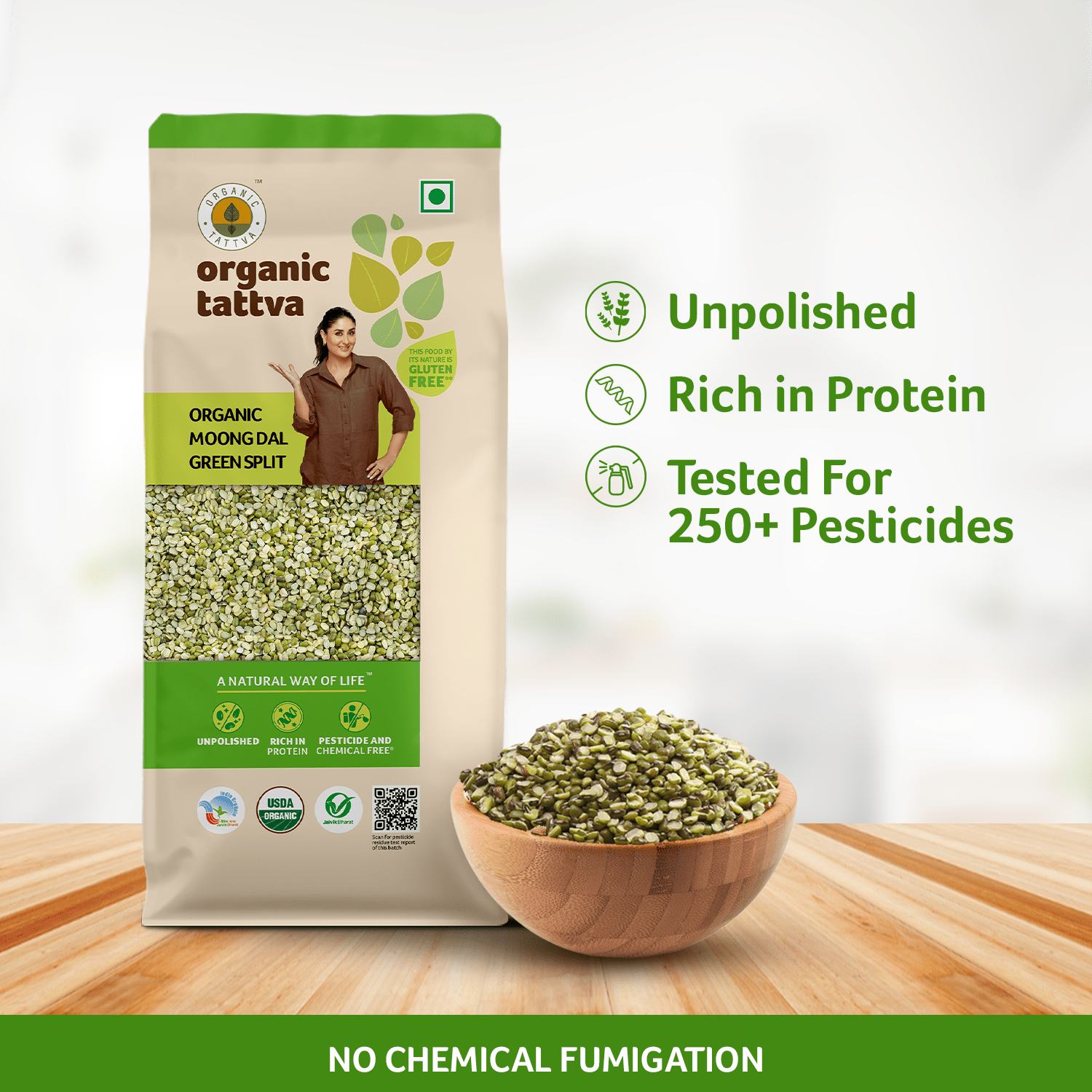 Green Moong Dal, Whole Green