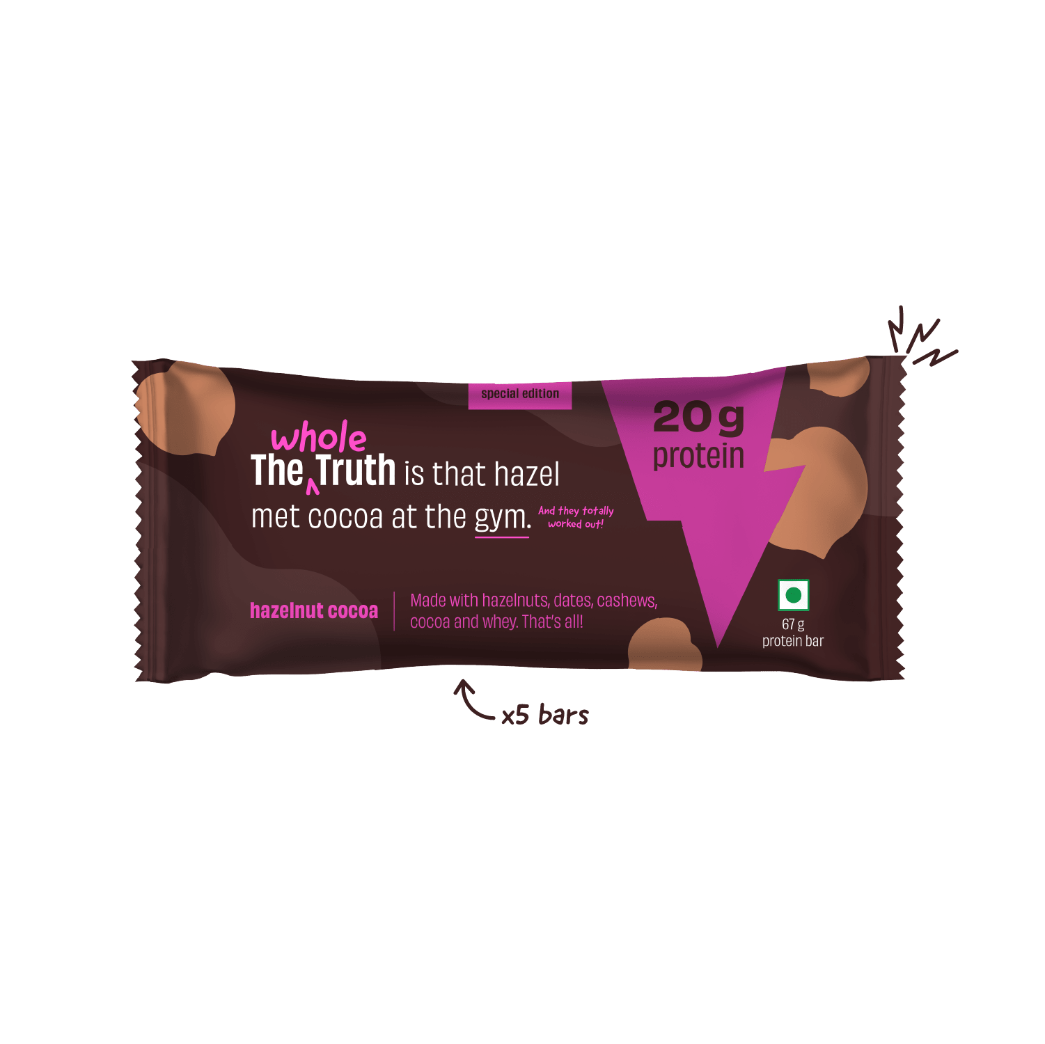 20g Protein Bar, Hazelnut Cocoa, Hazelnut Cocoa