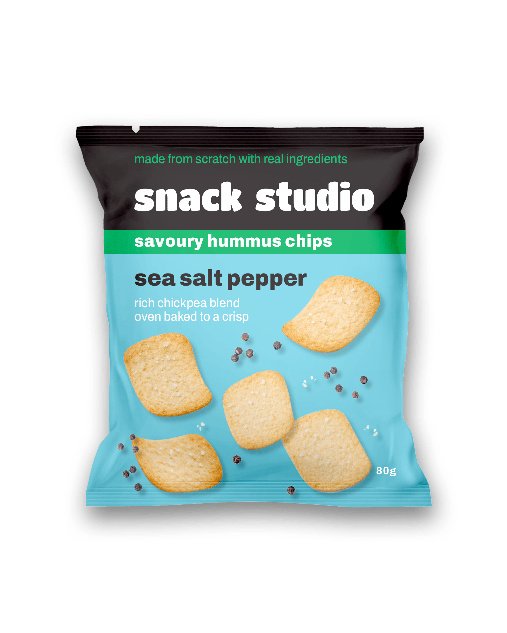 Hummus Chips, Salt & Pepper, Salt & Pepper