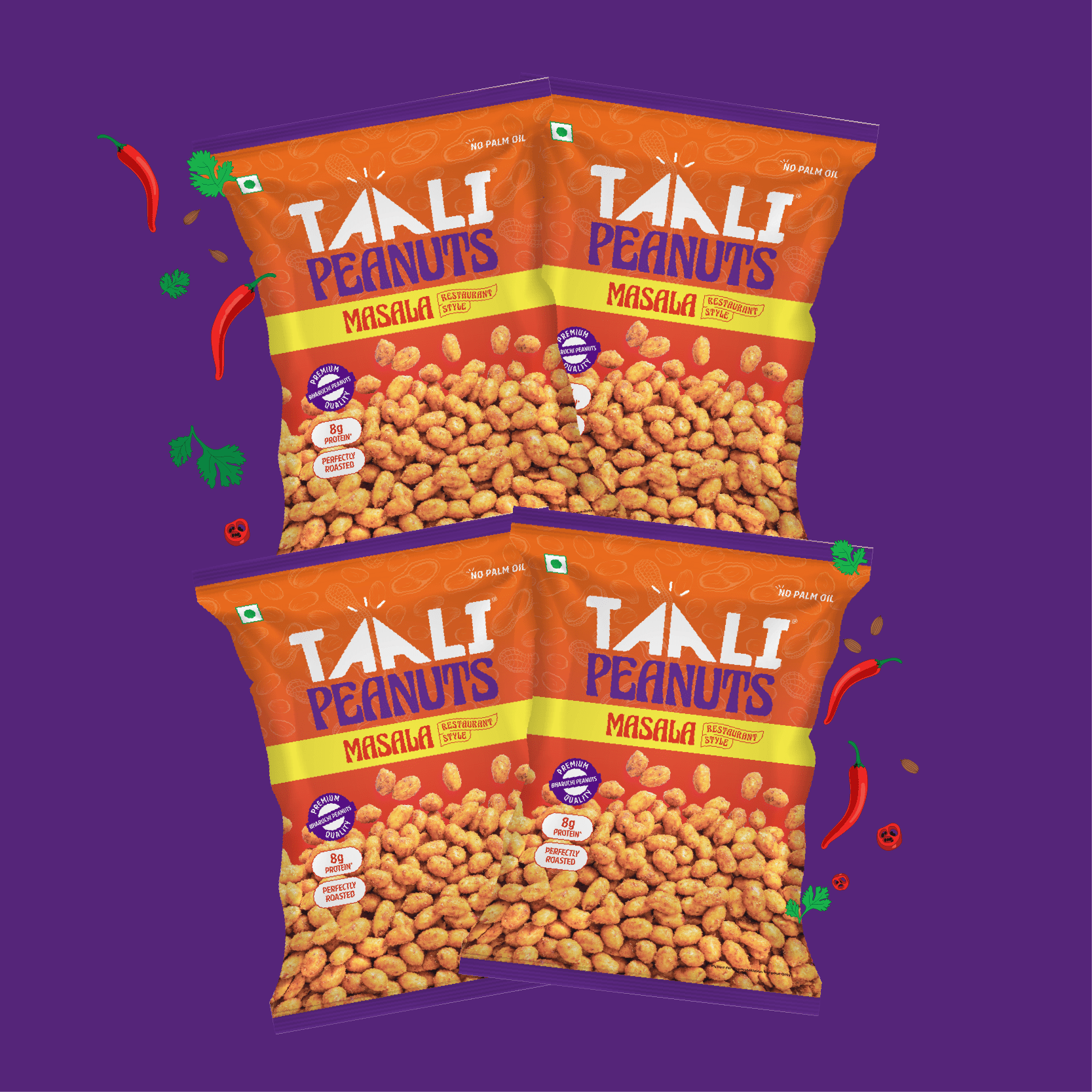Roasted Peanuts, Masala, Masala