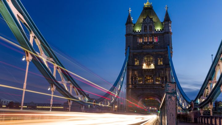 Tower Bridge - light trails