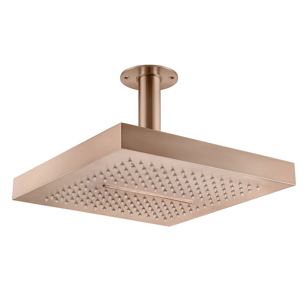 Merlin Cascade Brushed Bronze Shower with Dual Spray Options