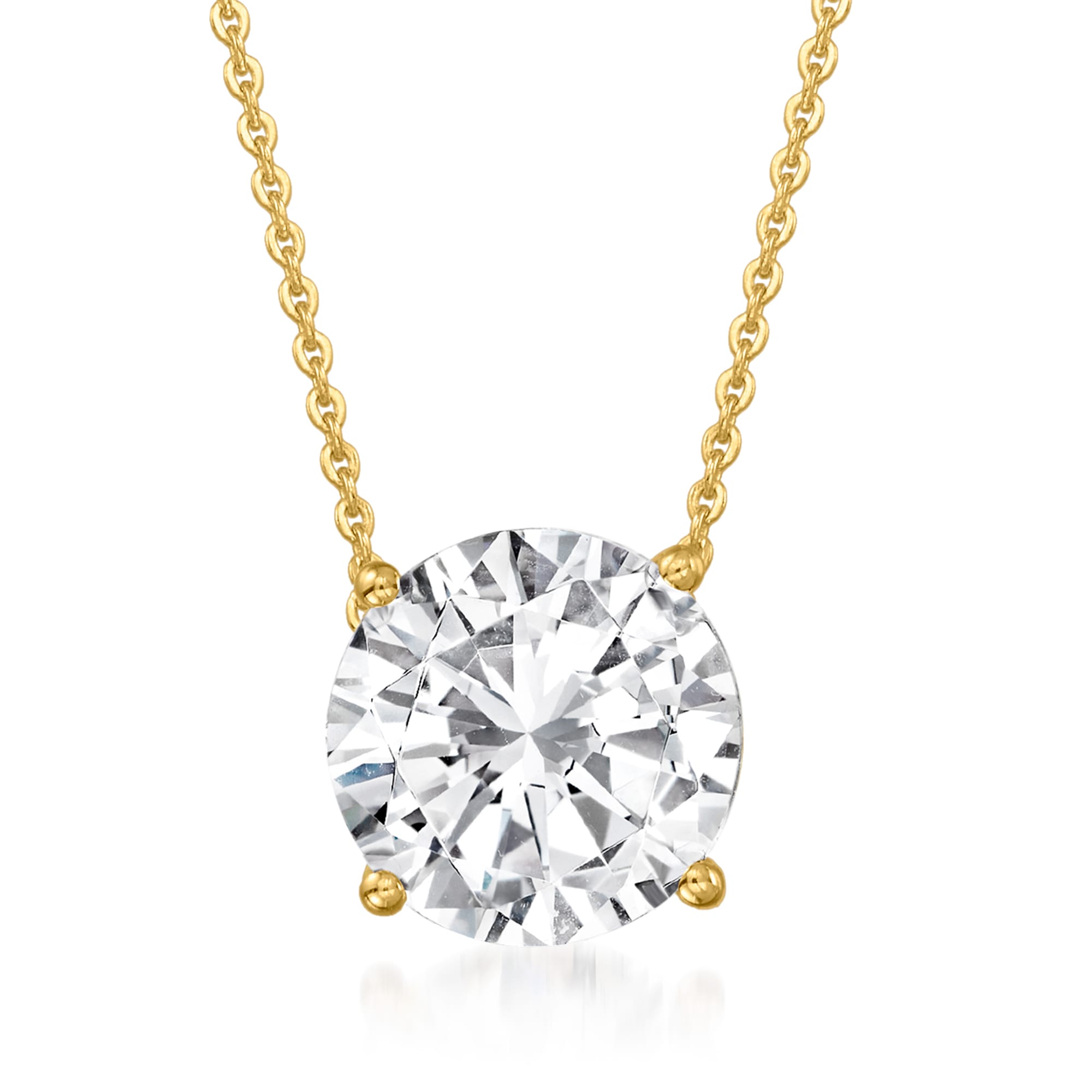 2.00 Carat Diamond Solitaire Necklace in 14kt Yellow Gold | Ross-Simons