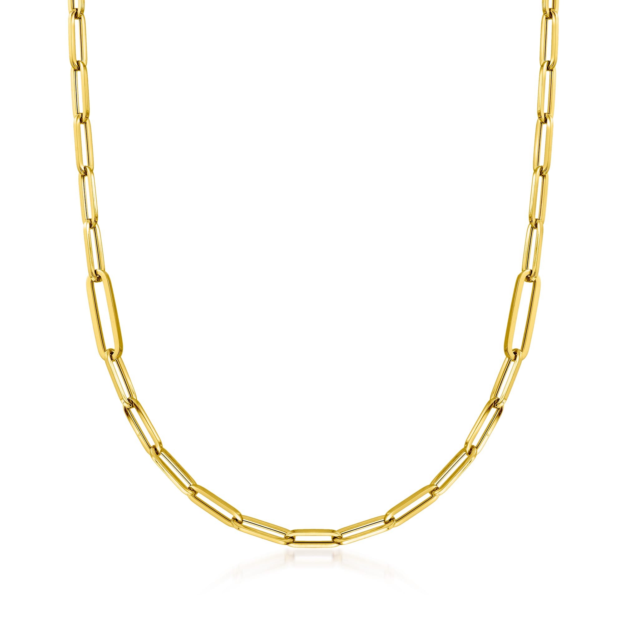 Roberto Coin 18kt Yellow Gold Thick Paper Clip Link Necklace | Ross-Simons