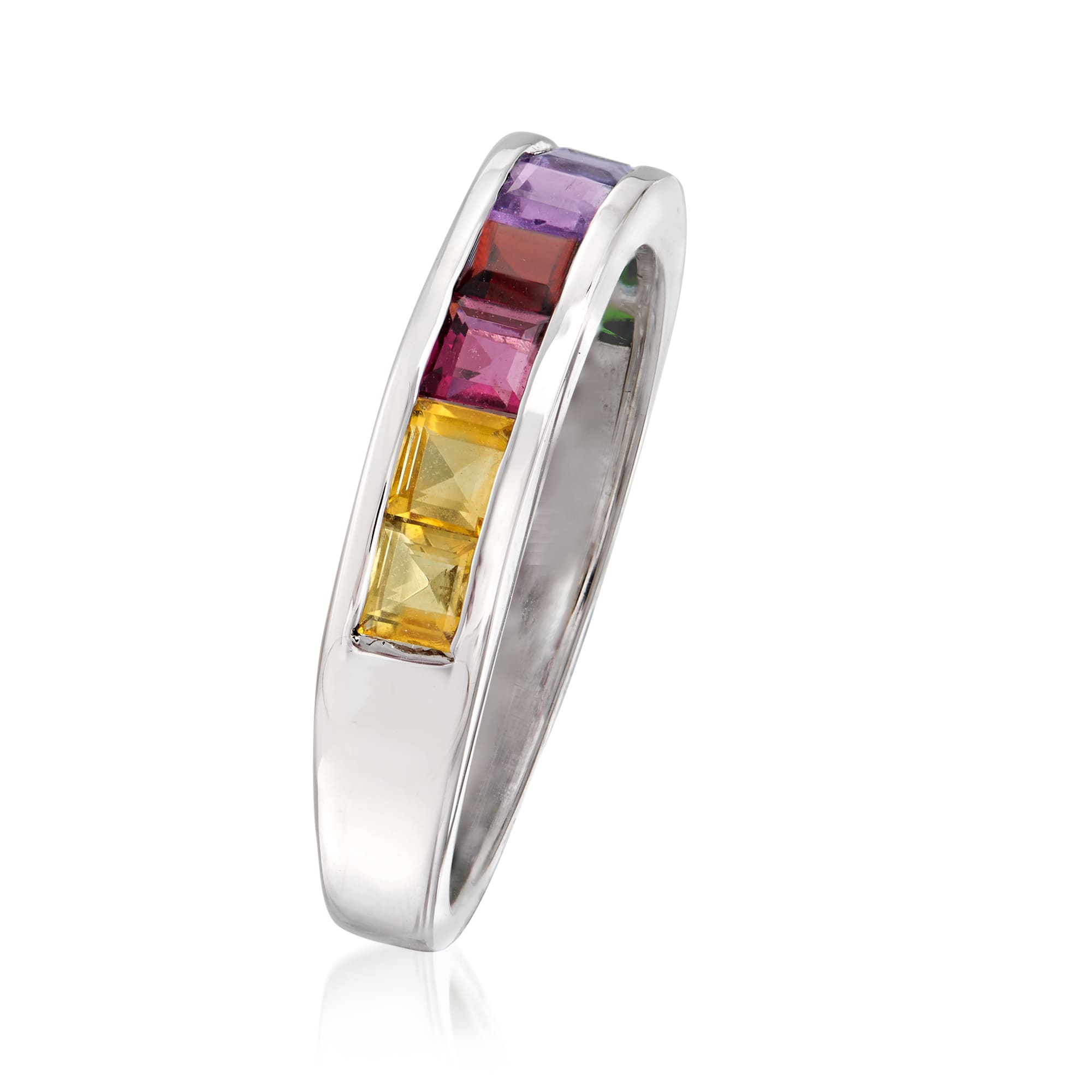 .90 ct. t.w. Multi-Gemstone Ring in Sterling Silver | Ross-Simons