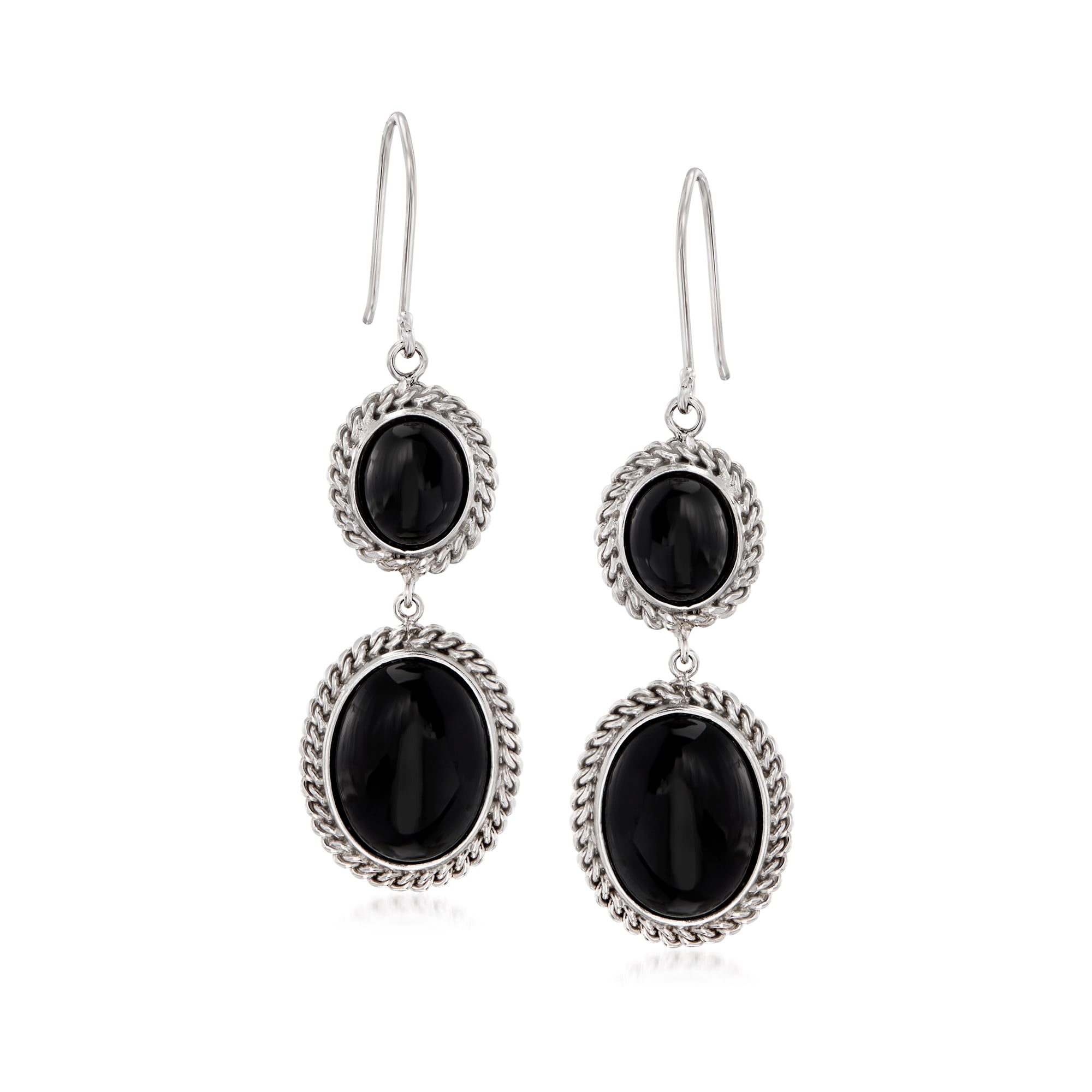 black onyx drop earrings