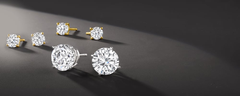 SURANO DESIGN JEWELRY Sterling Silver CZ Stones Round Stud Earrings SURANO DESIGN JEWELRY Sterling Silver CZ Stones Round Stud Earrings