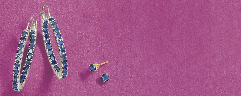 Sapphire Earrings Add a Spark of Blue