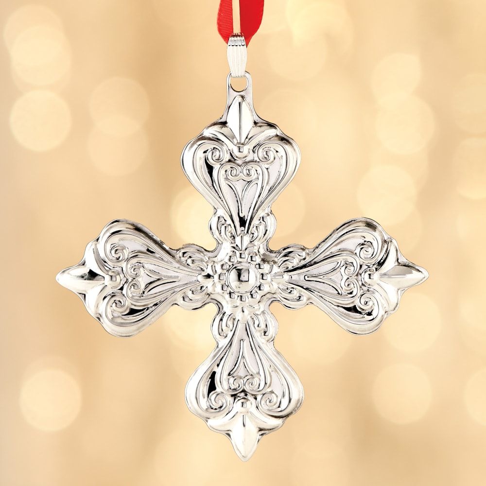 Reed & Barton 2019 Annual Sterling Silver Christmas Cross Ornament