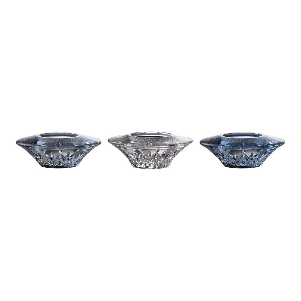 Waterford Crystal Set Of 3 Lismore Blue Ombre Mix Votive Candle Holders Ross Simons