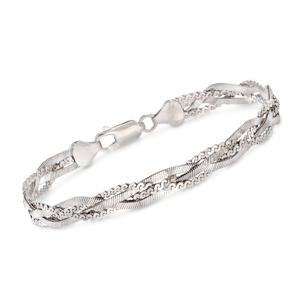 Sterling Silver Braided Bracelet Sterling Silver Braided Bracelet