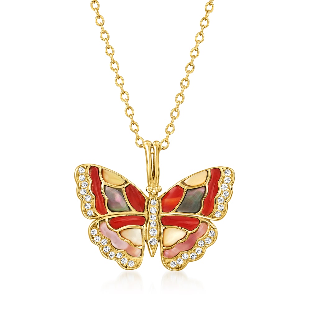 .25 Ct Round White Diamond Butterfly SOLID 14k Yellow Gold Pendant Jewelry Gift .25 Ct Round White Diamond Butterfly SOLID 14k Yellow Gold Pendant Jewelry Gift