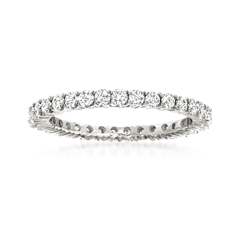 Ross-Simons 1.50 ct Diamond Eternity Band in 14kt White Gold For Women t.w