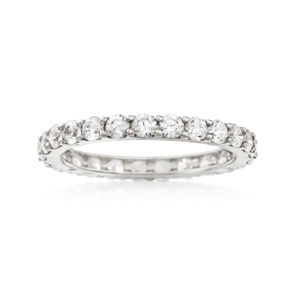 CZ Eternity Band in Sterling Silver Ross-Simons 1.25 ct t.w