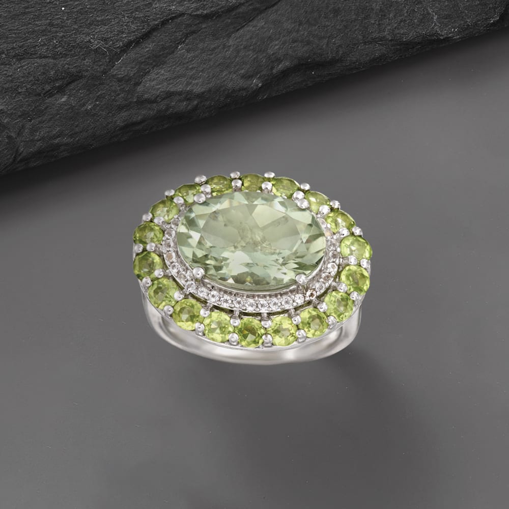 t.w Peridot Pendant Necklace in Sterling Silver Ross-Simons 5.00 Carat Green Prasiolite and .20 ct t.w Peridot Pendant Necklace in Sterling Silver Ross-Simons 5.00 Carat Green Prasiolite and .20 ct