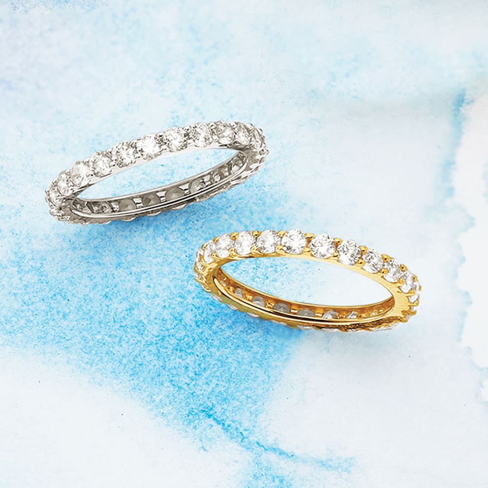 CZ Eternity Band in Sterling Silver Ross-Simons 1.25 ct t.w