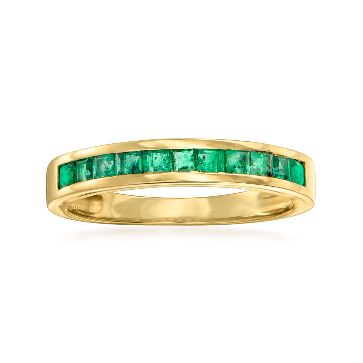 .50 ct. t.w. Emerald Ring in 14kt Yellow Gold | Ross-Simons