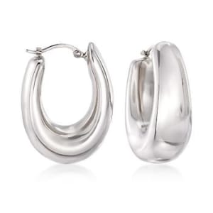 Sterling Silver Hoop Earrings #663746