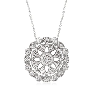 Silver Trendy Pendant Chain Set Black White CZ 0.49 ct. twt. Black White CZ 0.49 ct. twt. Silver Trendy Pendant Chain Set Black White CZ 0.49 ct. twt. Black White CZ 0.49 ct. twt.