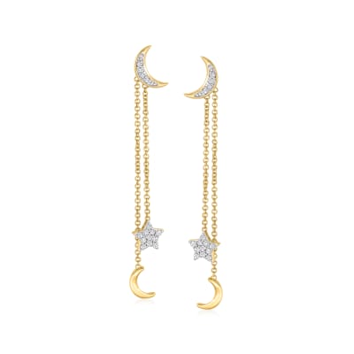 Diamond Drop Earrings