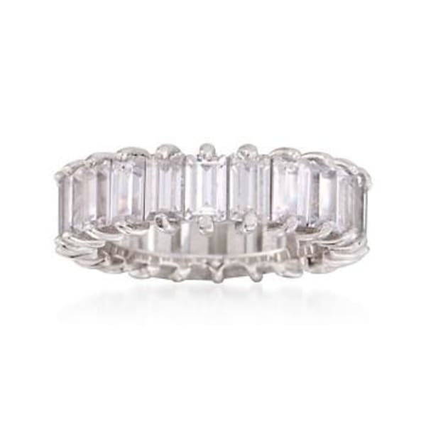 3.80 ct. t.w. CZ Eternity Band in Sterling Silver #297922