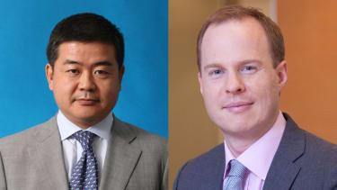 Toshinari Asano, left, Ben Rowse, right Nardello launches in Japan